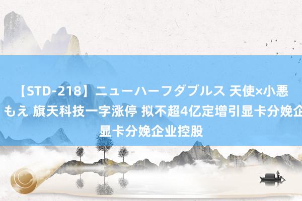 【STD-218】ニューハーフダブルス 天使×小悪魔 沙織 もえ 旗天科技一字涨停 拟不超4亿定增引显卡分娩企业控股