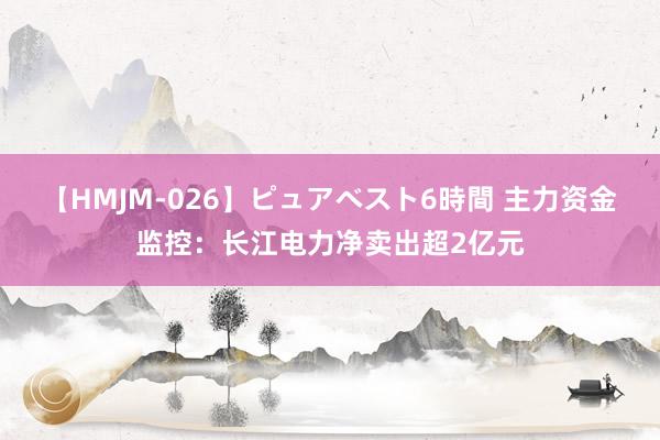 【HMJM-026】ピュアベスト6時間 主力资金监控：长江电力净卖出超2亿元