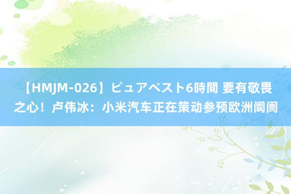 【HMJM-026】ピュアベスト6時間 要有敬畏之心！卢伟冰：小米汽车正在策动参预欧洲阛阓