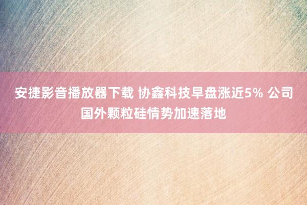 安捷影音播放器下载 协鑫科技早盘涨近5% 公司国外颗粒硅情势加速落地